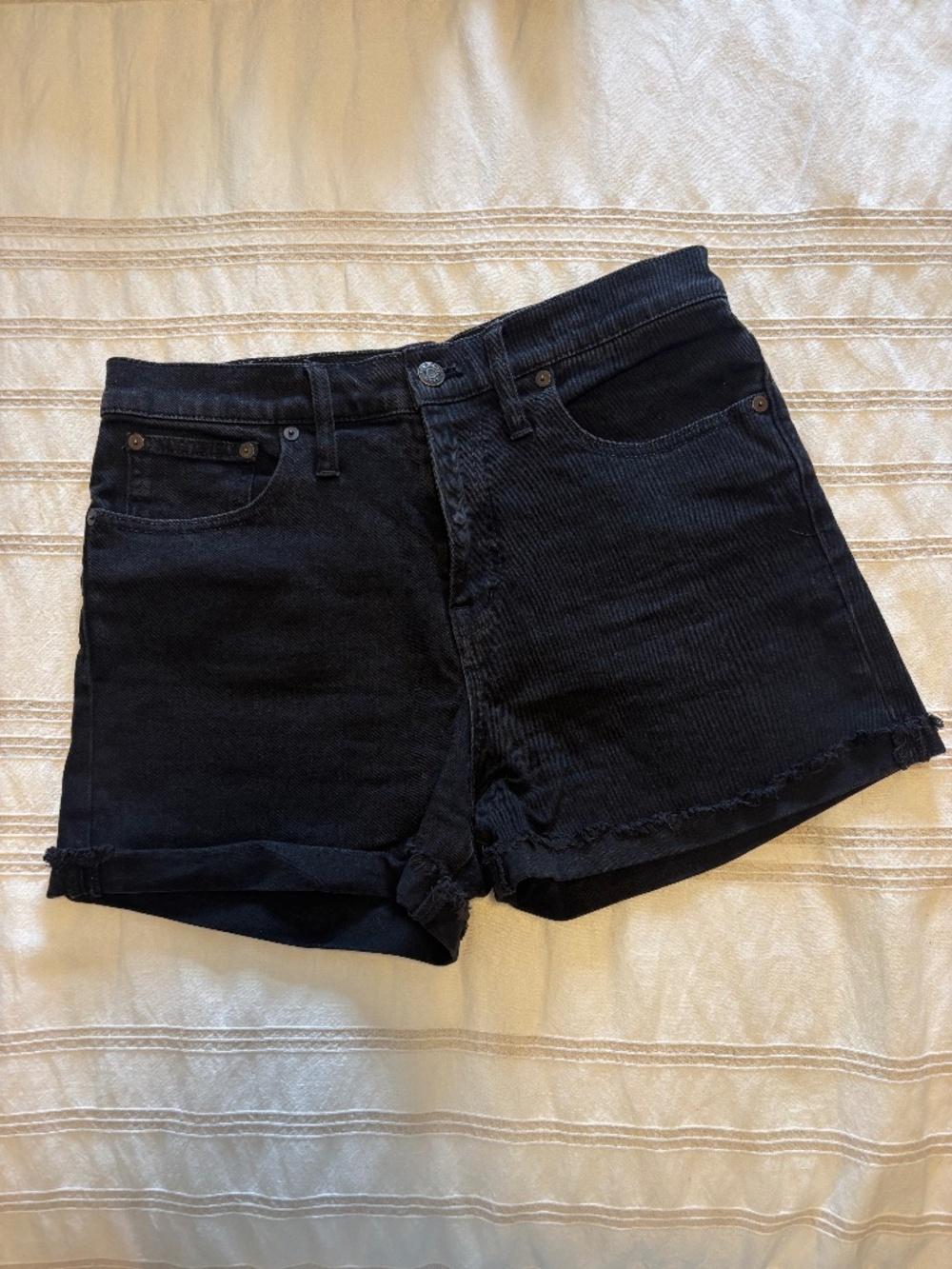 Black Denim Madewell Shorts - Size 27